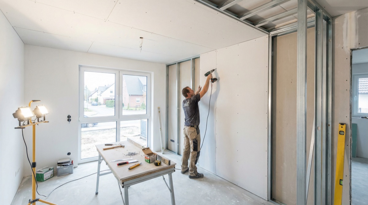Trockenbau und Innenausbau – Rigips-Montage durch Facharbeiter